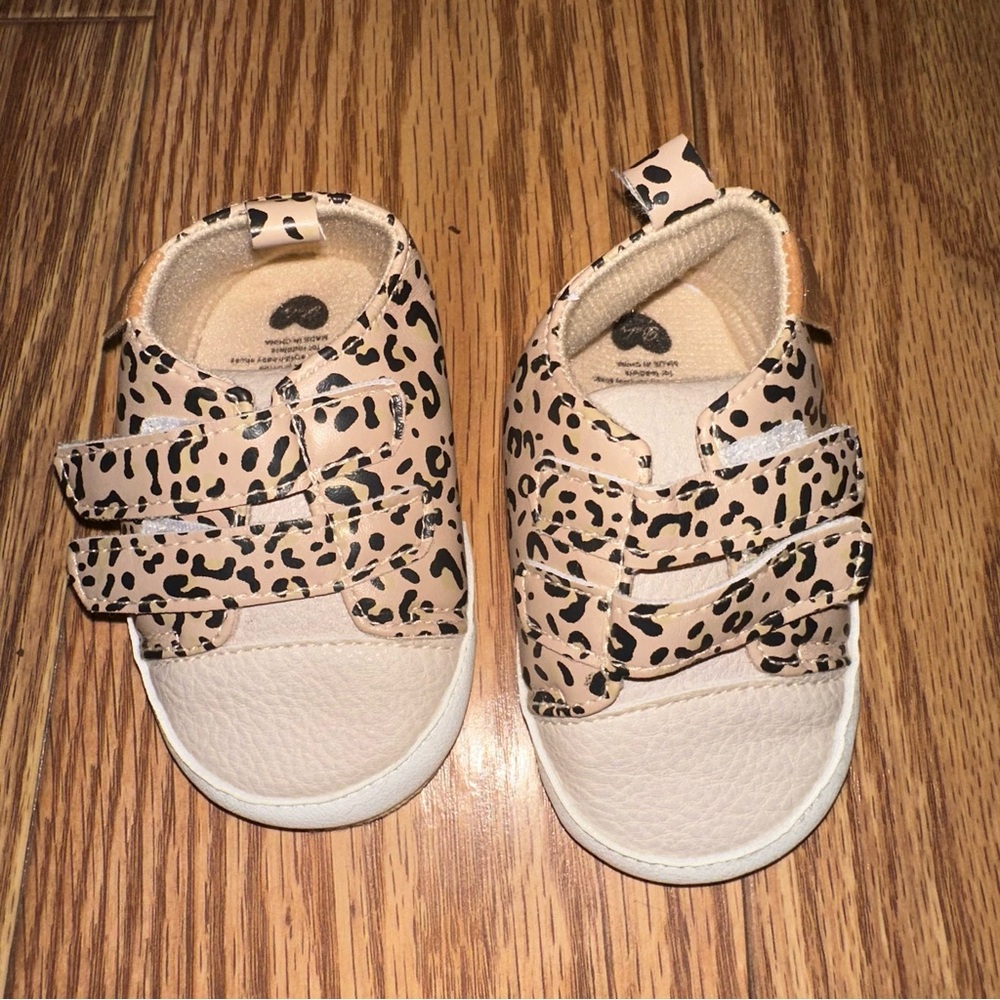 Leopard Print Kids Sneakers